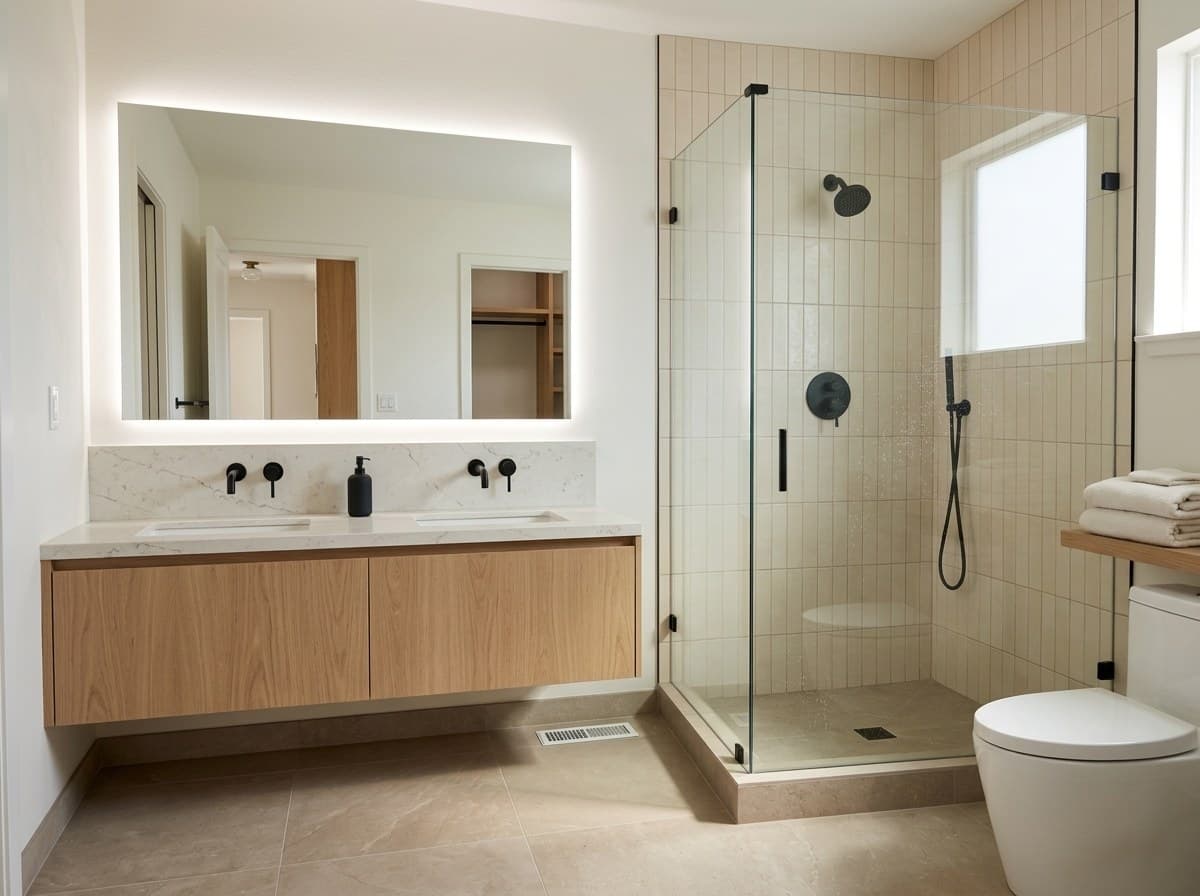 Bathroom renovation, after renovation