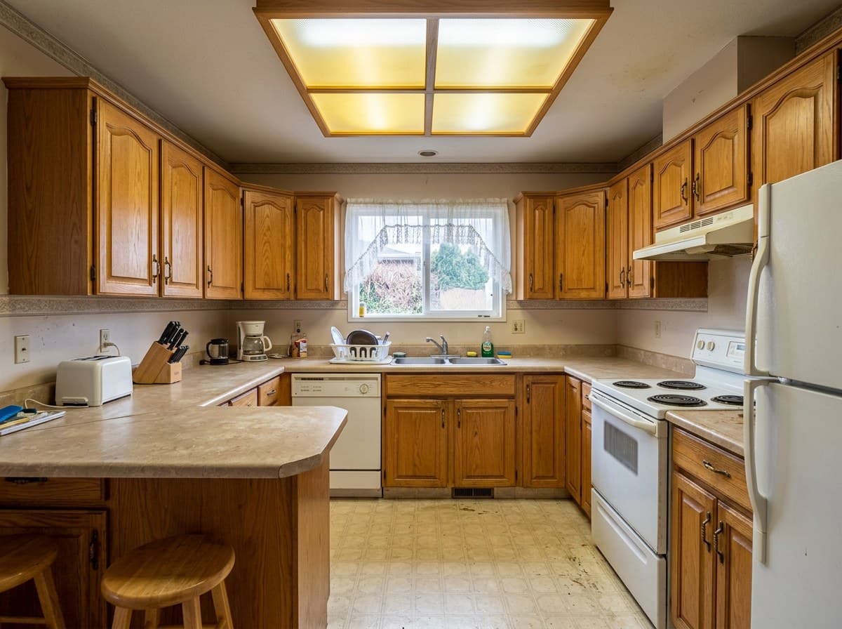 Kitchen renovation, before renovation